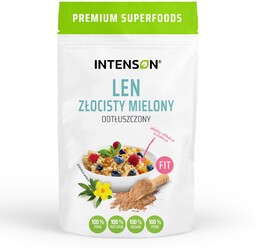 Len Złocisty Mielony Odtłuszczony, Intenson, 200g