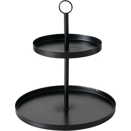 BOLTZE Etażerka Samina (kolor czarny, lakierowany z metalu,