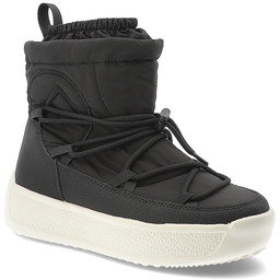 Filippo Czarne Śniegowce Ciepłe Buty Damskie Na Platformie