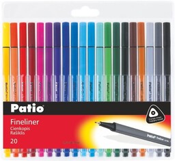 Cienkopisy Trio Fineliner, 20 kolorów