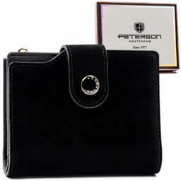 Portfel damski Peterson PTN 012-WEI czarny
