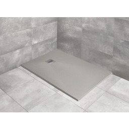 Radaway brodzik z konglomeratu Kyntos F cemento 130x90