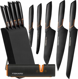Fiskars Zestaw 5szt Noży Kuchennych W Bloku Ostre