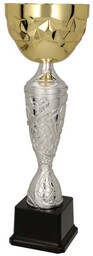 Puchar metalowy złoto-srebrny - GEDRYT H-41cm, R-140mm 4186B
