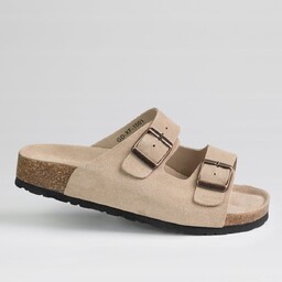 Klapki damskie casual skóra naturalna GOODIN GD-XF-1001 BEŻ