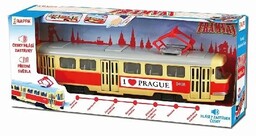 Czeski Tramwaj 28CM Retro Tramwaj I Love Prague