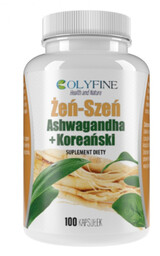 Colyfine Ashwagandha Żeń-Szeń Koreański, 400 mg - 100