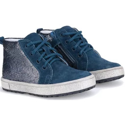 EMEL E2624N-2 Wyprzedaż niebieskie trampki na zamek, trzewiki