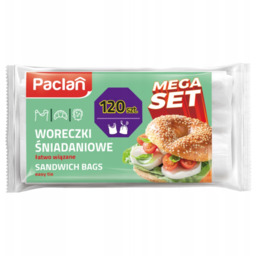 Woreczki śniadaniowe wiązane Paclan 120 szt