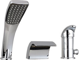 Bateria Wannowa 3 Otworowa Chrom Ketos Kaskadowa Wodospad