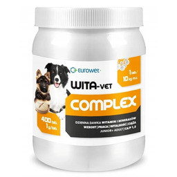 EUROWET Wita-Vet COMPLEX witaminy 400 tabletek 1g/1tab.