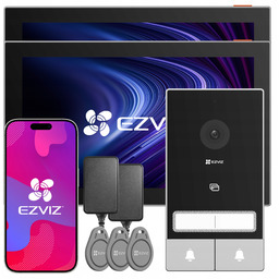 Wideodomofon Wifi Dwurodzinny Ezviz HP7 Kit 2XMONITOR Czytnik