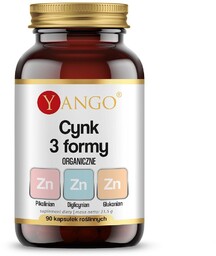 YANGO Cynk 3 formy organiczne suplement diety 90