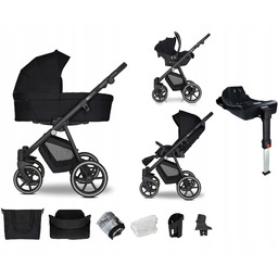 Wózek dziecięcy 4w1 Emjot EQ2.0 wielofunkcyjny akcesoria fotel