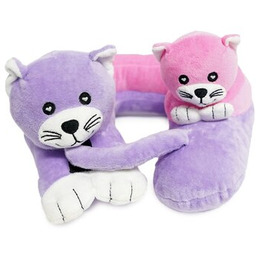 CABEAU Poduszka podróżna Evo Kids Kotki EVKP6304 Różowo-fioletowy