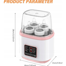 Sterylizator do butelek, elektryczny podgrzewacz, termostat, z torbą