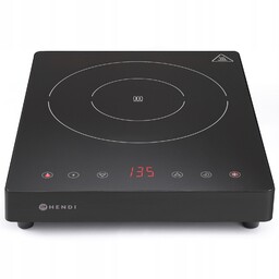 Kuchenka indukcyjna przenośna Hendi Black Line 2000W panel