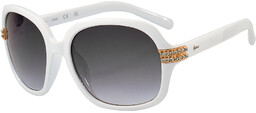 Okulary GUESS GF0405-5921W. Okulary przeciwsłoneczne, Kolor biały. Kobieta.