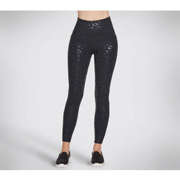 Leginsy Damskie Skechers Shadow Leopard Hw Le Czarne
