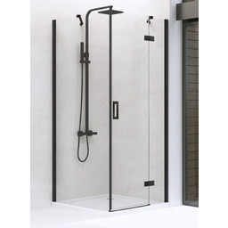 New Trendy New Renoma Black kabina kwadratowa 90x90x195cm