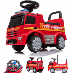 Jeździk pchacz chodzik na roczek Wóz strażacki Mercedes