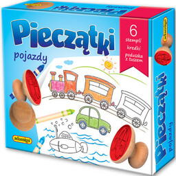 Adamigo, zestaw kreatywny Pieczątki Pojazdy