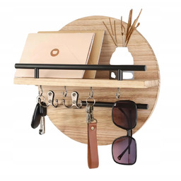 Wieszak Na Klucze Dikom do przedpokoju Drewniany