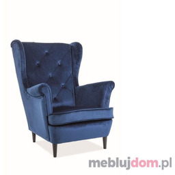 Fotel LADY VELVET Signal Granatowy