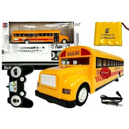 Żółty Autobus Szkolny Zdalnie Sterowany R/c Otwierane Drzwi