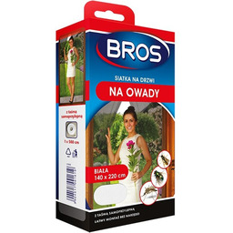 BROS - Siatka na drzwi 140x220 biała