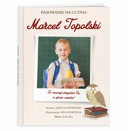 Encyklopedia z Twoim zdjęciem dla chłopca na pasowanie