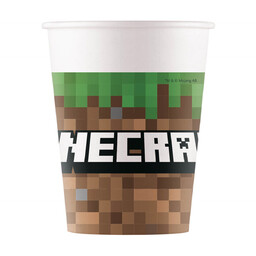 Kubeczki papierowe Minecraft - 200 ml - 8