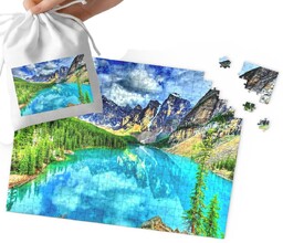 Puzzle - Piękne Widoki Góry Lasy Wiele Wzorów