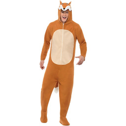 Fox Costume Brown All In One With Hood