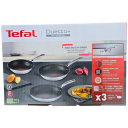 Patelnia Zestaw Tefal 20/24/28cm Duetto Indukcja