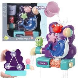 Zabawka do Kąpieli Kranik Fontanna Przelewowa Wodospad Delfinek