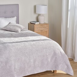 Jednokolorowa żakardowa narzuta na łóżko Leila 200x220 cm