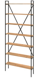Regał LIGHT 245x80-120x20cm Industrial Loft na książki
