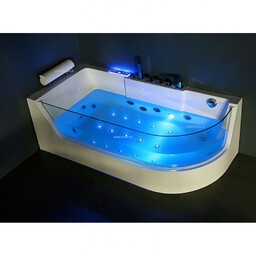 Wanna z hydromasażem CL-3132 prostokątna 150cmx75cmx59cm prawa
