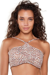 Biustonosz kąpielowy 7206BB zebra print