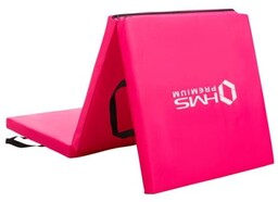 MATERAC GIMNASTYCZNY SKŁADANY 1800x600MM PINK HMS PREMIUM MGS02