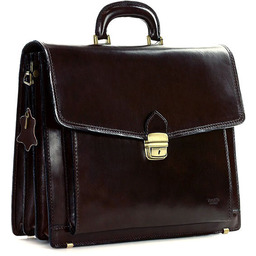 Teczka męska ciemny brąz MARCO MAZZINI 26c