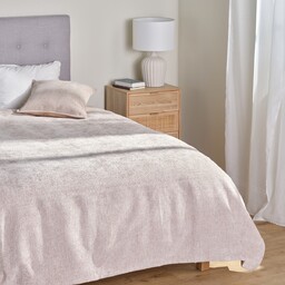 Jednokolorowa żakardowa narzuta na łóżko Leila 200x220 cm