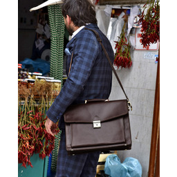 Teczka męska ciemny brąz MARCO MAZZINI 33c