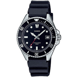 Zegarek CASIO MDV-10-1A1VEF. Kwarcowy, Kolor czarny. Mężczyzna.