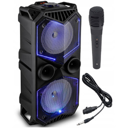 Mocna Kolumna Estradowa Bluetooth Led Akumulator