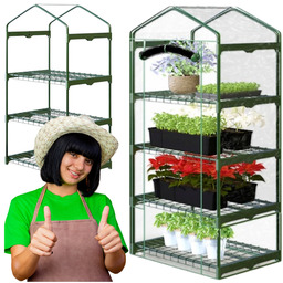 Szklarnia Balkonowa Domowa Ogrodowa Mini Mały Tunel Foliowy