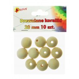 Drewniane koraliki 20mm 10szt Shan SDK02