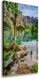 Foto obraz na płótnie pionowy Jezioro w górach