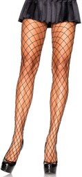 Diamond Fishnet Pantyhose Black